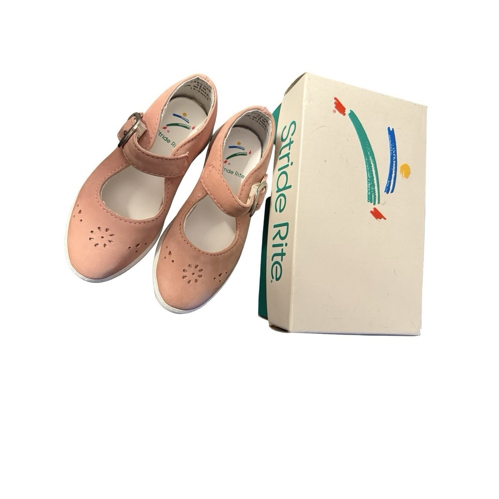 Vintage Stride Rite Cartwheel pink mary janes new in box size 8 1/2 M 90s